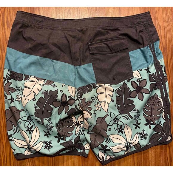 O'Neill Board Shorts Mens 40 8" Colorblock Floral Beach Swim Trunks - Picture 3 of 7